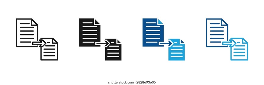 Transfer web icon with multiple style collection