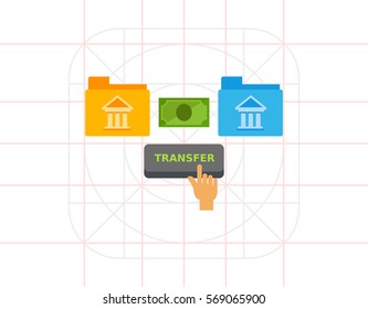 Transferring Money Vector Icon