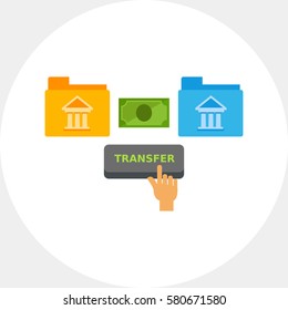 Transferring Money Vector Icon