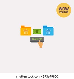 Transferring Money Vector Icon