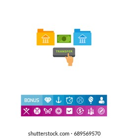 Transferring Money Vector Icon