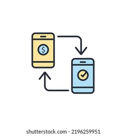 transfers funds icons  symbol vector elements for infographic web