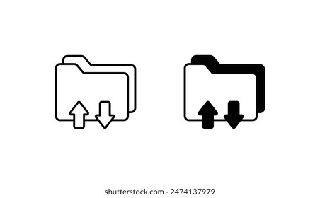 Diseño de icono de transferencias con fondo blanco ilustración de stock