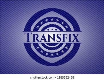 Transfix emblem with jean texture