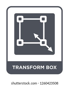 transform box icon vector on white background., transform box simple element illustration