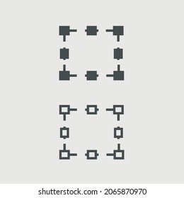 Transform box vector icon illustration sign