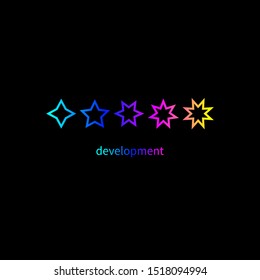 Transform, change, growth icon, training, evolution icon; business development; education, brand; business coach logo; evolution sign, personal life coaching. Vector
