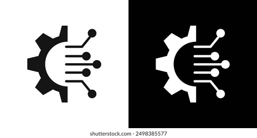 Transform icon flat line symbol set.