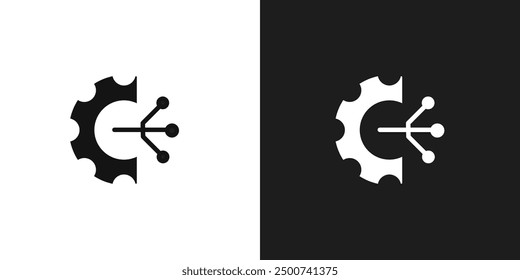 Vector de arte de línea de icono de transformación