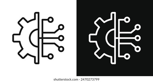 Transform icon pack. Business fintech system vector sign. Engineering skill evolution icon. Digital data technology sign.