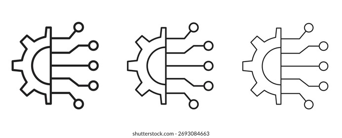 Símbolo do ícone Transformar. Sinal de estilo linear para conceito móvel