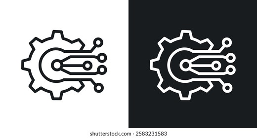 Transform icons in black and white liner strokes for web design.