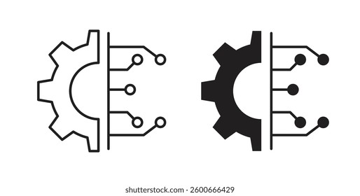 Transform icons graphics set vectors