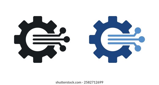 Transform icons set vectors black and colored style
