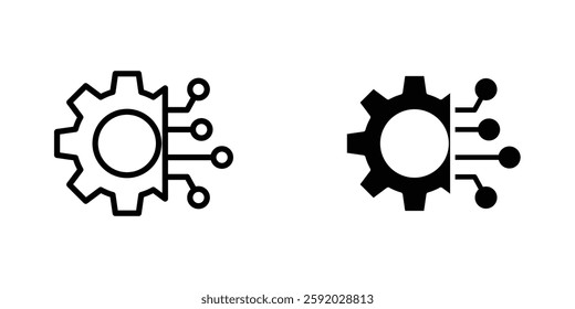 Transform icons. stroke line and black solid icons