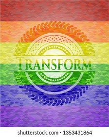 Transform lgbt colors emblem 