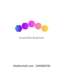 Transform Logo, Change Icon, Growth Icon, Training Symbol, Evolution, Business Development; Education Logo, Brand; Business Coach; Evolution Sign, Personal Life Coaching