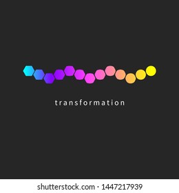 Transform Logo, Change Icon, Growth Icon, Training Symbol, Evolution, Business Development; Education Logo, Brand; Business Coach; Evolution Sign, Personal Life Coaching