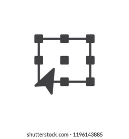 Transform tool vector icon. filled flat sign for mobile concept and web design. Solid icon. Symbol, logo illustration. Pixel perfect vector graphics