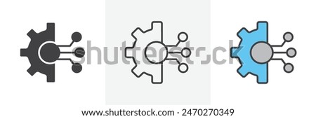 Transform vector set. Business fintech system graphic. Engineering skill evolution icon. Digital data technology graphic.