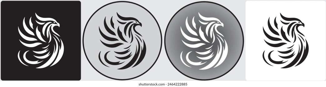 Transform your brand with our Phoenix vector logo. Symbolizing resilience and renewal, it's perfect for digital and print use