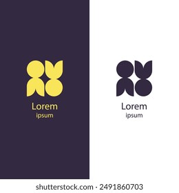 Transforma tu marca con este logotipo abstracto. Perfecto para cualquier negocio, este diseño de Vector de alta calidad le permite personalizar fácilmente los colores y agregar su nombre de marca.