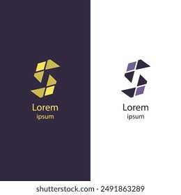 Transform your brand with this sleek abstract logo. Perfect for any business, this high-quality vector design allows you to easily customize colors and add your brand name.