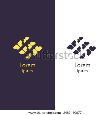 Transform your brand with this unique, abstract logo. Customize the colors and add your business name for a distinctive and professional identity. Make it truly yours!