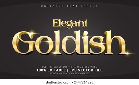 Transforma tus diseños con este elegante efecto de texto dorado 3D, ideal para añadir sofisticación a los gráficos