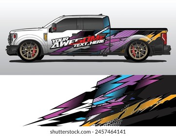 Transforme su flota con Diseños modernos de envoltura de automóviles en Vector
