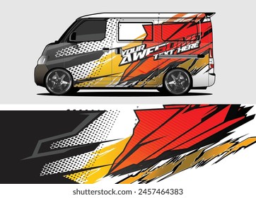 Transformieren Sie Ihre Flotte mit Modern Car Wrap Designs in Vektorgrafik