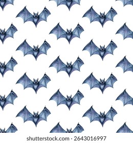Transform your Halloween designs with this seamless pattern featuring whimsical purple bats. Perfect for textiles, decor, and wrapping, it adds a festive, spooky charm to your projects!