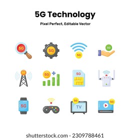 Transform your projects with our 5G network icons Add a touch of sophistication and convey the promise of lightning-fast connectivity to captivate your audience