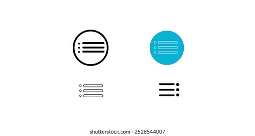 Transform your web and mobile interfaces with our sleek hamburger menu icons. Perfectly suited for home screens, drop-down lists, and app drawers, these minimalist vector icons ensure smooth and intui