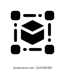 transformation glyph icon. Strong and solid vector icon for websites, mobile interfaces, presentations, and visual branding. High quality and easy to edit.