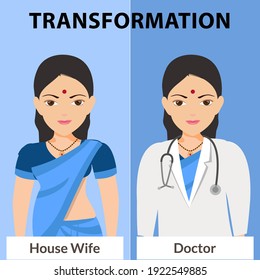 Transformation House wife to Doctor, Education Woman Power
