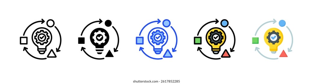 Transformation Icon Collection With Multiple Styles
