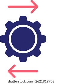Ilustração do vetor de preenchimento do ícone de transformação