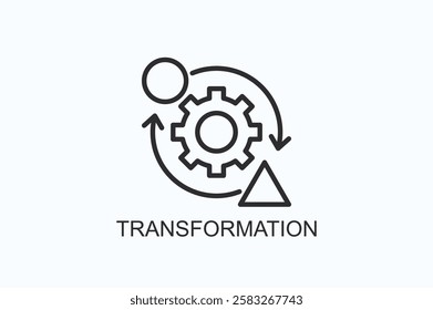 Transformation Icon Or Logo Isolated Illustration