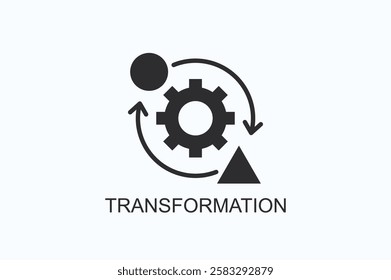 Transformation Icon Or Logo Isolated Illustration