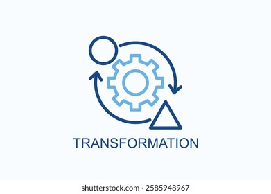 Transformation Icon Or Logo Isolated Illustration