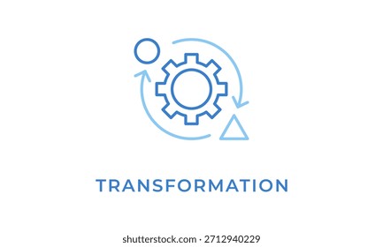Icono De Transformación O Ilustración vectorial Aislada Del Logotipo