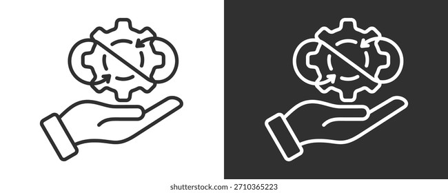 Transformation Icon Set Vector Collection Isolated In Black And White