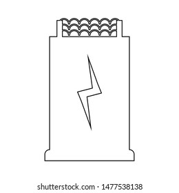 Transformer black on a white background, vector illustration for design.