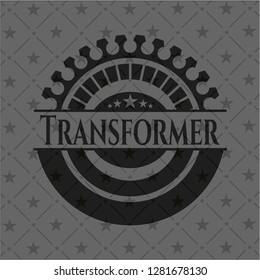 Transformer dark emblem. Retro
