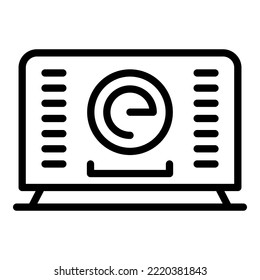 Transformer generator icon outline vector. Energy gas. Gasoline equipment