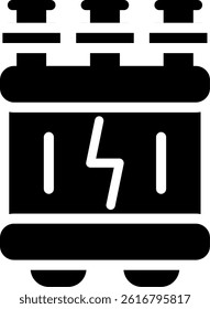 Transformer Glyph Vector Icon Design