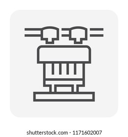 Transformer icon, 64x64 perfect pixel and editable stroke.