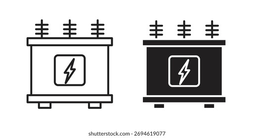 Transformer icon concept. Logo symbol for web and mobile. Pixel Perfect.
