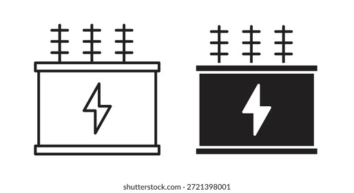 Transformer-Icon-Konzeptpaket. Einfache Symbolsammlung
